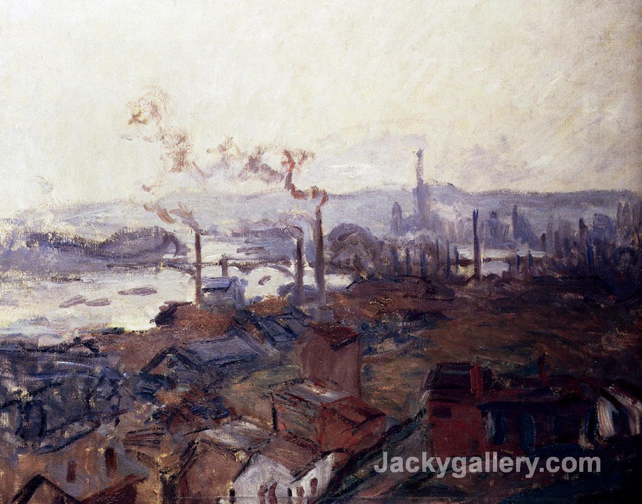 General View Of Rouen From St.Catherines Bank by Claude Monet paintings reproduction